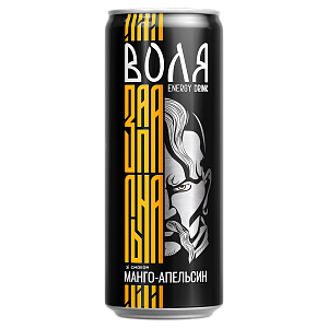 Моршинська Воля зі смаком манго - апельсин 0,33 л енергетичний середньогазований напій — фото 3