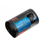 Мусорные пакеты Pro чёрные 35 л &times; 100 шт-3-mywatershop.com.ua