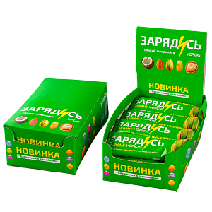 Батончик Verde Зарядись омега-3-фісташка 30 г — фото 1