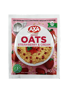 Каша AХА со сливками и клубникой 40 г &times; 20 шт — фото 1