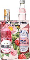 Набор джин Stirling Pink Gin 0,7 л + напиток Fentimans Розе безалкогольный сильногазированный 0,75 л-1-mywatershop.com.ua