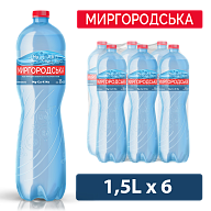 Миргородська 1,5 л сильногазована вода-mywatershop.com.ua