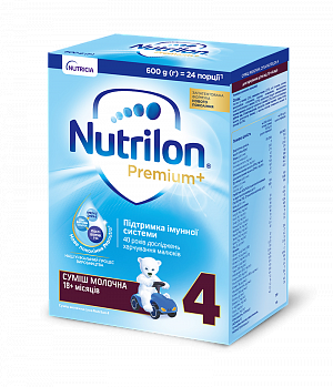 Суміш молочна Nutrilon Premium+ 4, 600г — фото 1