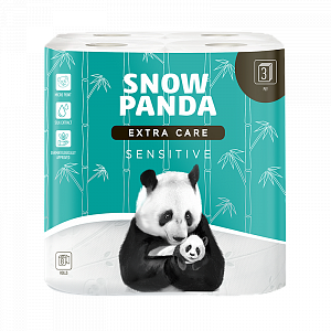 Туалетний папір Сніжна Панда Extra Care Sensetive 8 рул. — фото 1