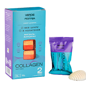 Набір цукерок Verde з колагеном «Collagen Мигдаль-Марципан» 75 г — фото 1