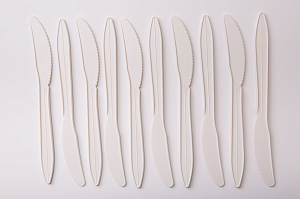 Нож одноразовый биоразлагаемый из кукурузного крахмала 160 мм (50 шт/уп) — фото 2