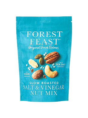 Смесь обжаренных ореховых ядер Forest Feast Морская соль и сидровый уксус 120 г — фото 1