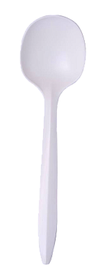 Ложка одноразовая биоразлагаемая из кукурузного крахмала 140 мм (50 шт/уп) — фото 1