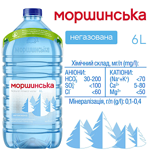 Моршинська 6,0 л негазована вода — фото 2