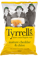 Чипси картопляні Tyrrell's з чеддером і цибулею 150 г-7-mywatershop.com.ua