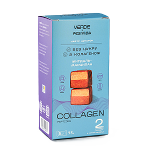 Набір цукерок Verde з колагеном «Collagen Мигдаль-Марципан» 75 г — фото 2