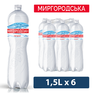 Миргородська Лагідна 1,5 л негазована вода — фото 1