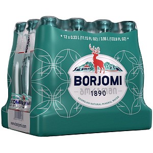 Боржомі 0,33 л в склі сильногазована вода — фото 2