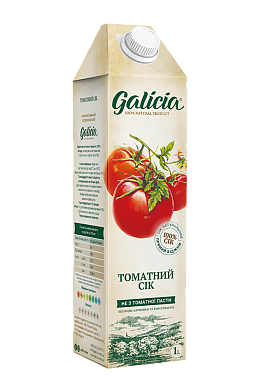 Сок Galicia Томатный с мякотью и солью 1 л — фото 1