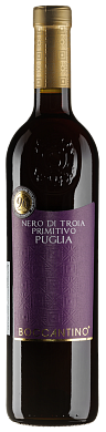 Вино Boccantino Nero di Troia Primitivo Puglia IGT виноградное натуральное сухое красное 0,75 л — фото 1