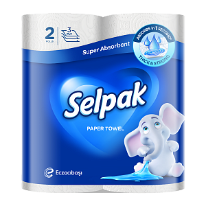 Полотенца бумажные Selpak 2 рулона — фото 1