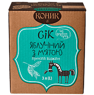 Сок Коник яблочный с мятой 3 л-1-mywatershop.com.ua