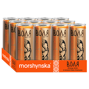 Моршинская Воля со вкусом кофе-апельсин 0,33 л энергетический среднегазированный напиток — фото 3