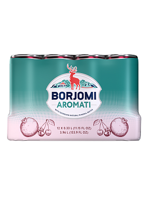 Borjomi Aromati з ароматом Вишні та Гранату 0,33 л сильногазований напій — фото 3