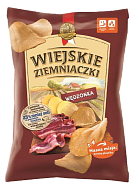 Чипси картопляні Wiejskie Ziemniaczki зі смаком бекону 130 г-5-mywatershop.com.ua