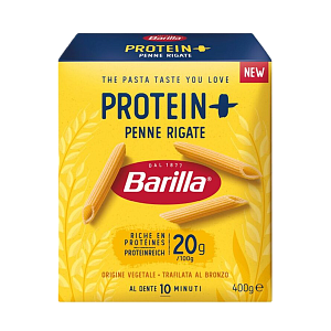 Макарони Barilla Protein + Penne Rigate пера 400 г — фото 1