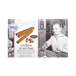 Вафельные трубочки Bussy с какао-ореховым кремом Ле Нуттине 160 г — фото 1