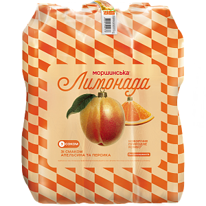Моршинська Лимонада зі смаком апельсина та персика 1,5 л соковмісний середньогазований напій Xmas limited edition — фото 5