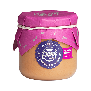 Паштет Frank с изюмом и коньяком 200 г — фото 1