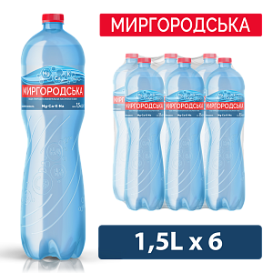 Миргородская 1,5 л сильногазированная вода — фото 1