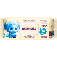 Салфетки влажные детские Naturelle с кокосовым маслом 120 шт-1-mywatershop.com.ua