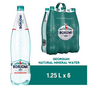 Borjomi 1,25 л сильногазована вода — фото 1