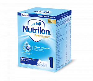 Смесь молочная сухая Nutrilon Premium+ 1, 1000г — фото 1
