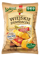 Чипси картопляні Wiejskie Ziemniaczki зі смаком шинки та сиру 130 г-7-mywatershop.com.ua