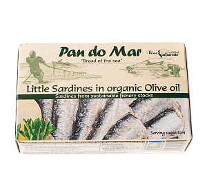 Сардини-міні Pan do Mar в оливковій олії 120 г — фото 1