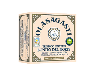 Белый тунец Olasagasti в экологичном оливковом масле экстра вирджин 112 г — фото 1