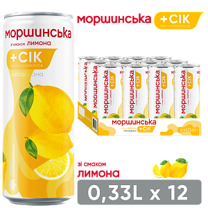 Моршинська зі смаком Лимону 0,33 л негазований напій — фото 1