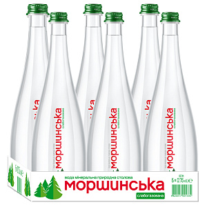 Моршинская 0,75 л слабогазированная вода в стекле — фото 3