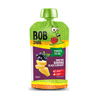 Пюре фруктово-ягодное &laquo;Смузи Банан-Черная Смородина&raquo; Bов Snail пастеризованное 120 г-4-mywatershop.com.ua