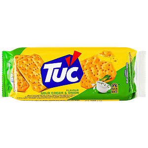 Крекер Tuc солоний зі смаком сметани та цибулі 100 г — фото 1
