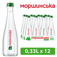 Моршинська 0,33 л слабогазована вода у склі-4-mywatershop.com.ua