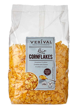 Хлопья кукурузные Verival органические (без сахара, без глютена) 250 г — фото 1