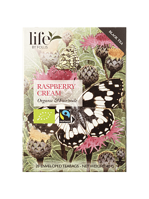 Черный чай Life by Follis с ароматом Малина-Сливки 40 г — фото 1