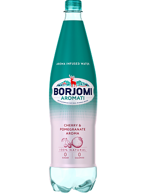 Borjomi Aromati з ароматом Вишні та Гранату 1 л сильногазований напій — фото 4