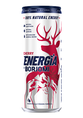 Energia by Borjomi зі смаком Вишні 0,24 л енергетичний сильногазований напій — фото 2