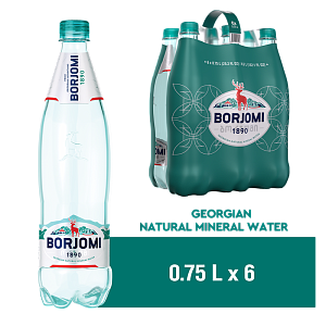 Borjomi 0,75 л сильногазированная вода — фото 1