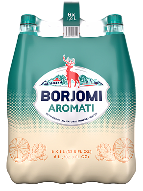 Borjomi Aromati з ароматом Цитрусових та Кореню імбиру 1 л сильногазований напій — фото 3