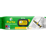 Салфетки влажные Purfix Extra для уборки пола 50 шт-2-mywatershop.com.ua