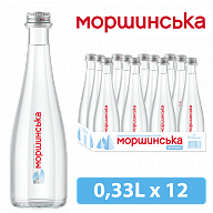 Моршинская 0,33 л негазированная вода в стекле-6-mywatershop.com.ua