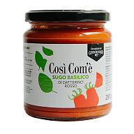 Соус Cosi' Com'e' из красных томатов Черри Даттерино с базиликом 290 г-4-mywatershop.com.ua