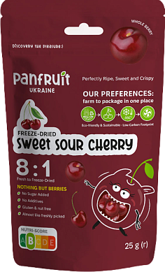 Сублімована черешня Panfruit 25 г — фото 1
